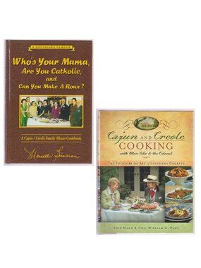 Lot of 2 Cookbooks Louisiana Classic Creole Cajun Cooking, Marcelle Bienvenu +